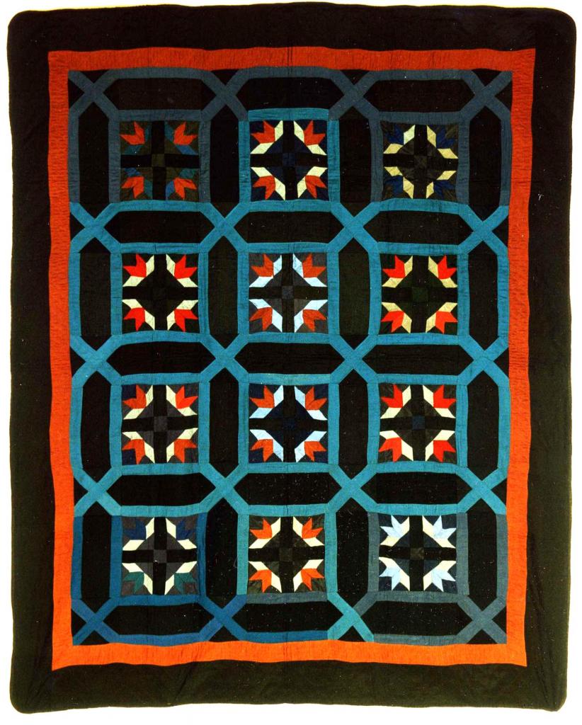 9 Bear paw, with honeycomb variation