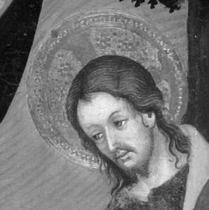 Detail tete de christ cataluna 1400 lluis borrassa el gotico internacional bd p