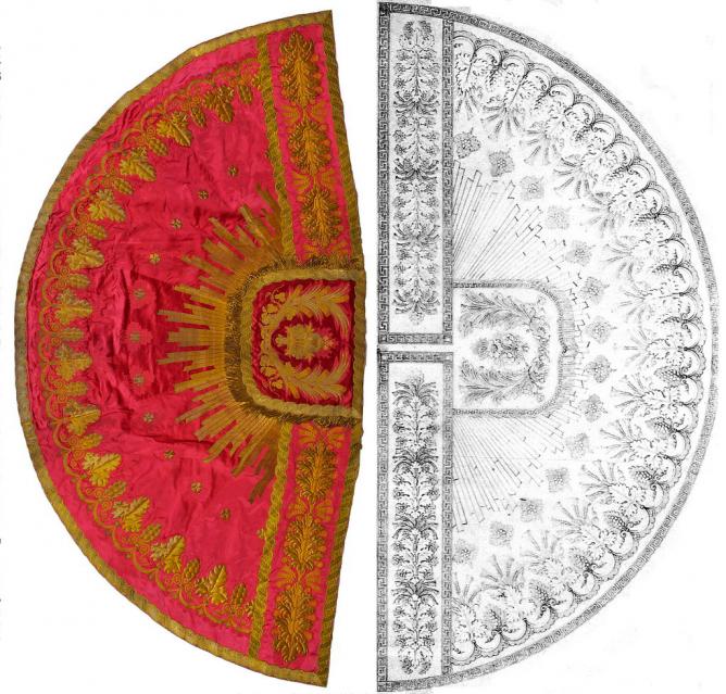 Figure 11 : comparaison chape tissée et son dessin